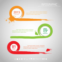 Abstract water color template/banner