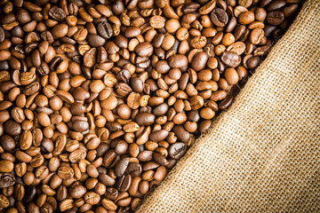 coffee beans  background 