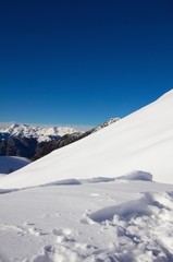 Snow and mountain