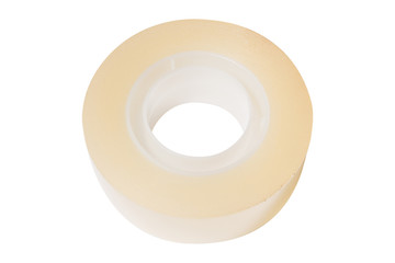 clear adhesive tape texture isolate on white background