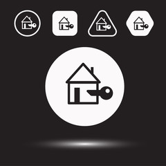 Houses icons set. Logos housing