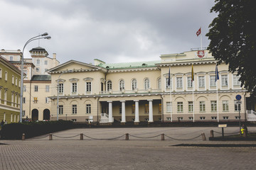 Obraz premium The Presidential Palace in Vilnius, the official residence of th
