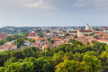 Fototapeta na wymiar Vilnius old town cityscape, Lithuania
