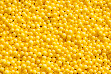 closeup of a yellow polystyrene background