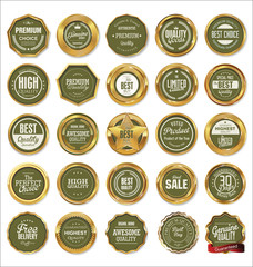 Vector Badges of Golden Set