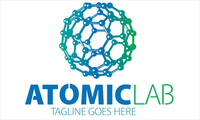 Obraz premium Atomic Lab Logo