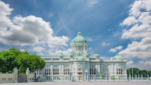 The Ananta Samakhom Throne Hall in Thai Royal Dusit Palace, Bangkok, Thailand.
