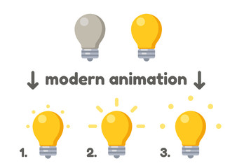 Lightbulb icon with animation