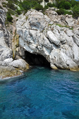 Fototapeta na wymiar Isola d'Elba - grotta azzurra