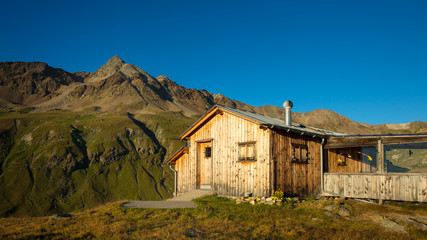 Refuge on the alps