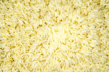 thai raw rice isolated white background