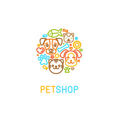 Pet logo design elements