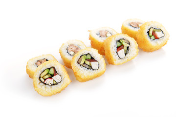 Delicious sushi rolls