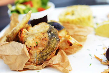 roasted fish