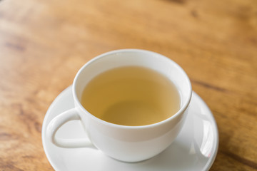 Cup of tea on a wooden table
