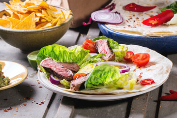 Mexican style dinner