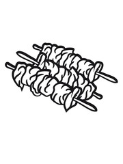 skewers kebab meat rod rod grill