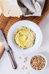 Homemade hummus