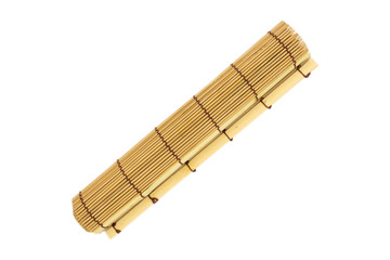 sushi rolling roller bamboo material mat maker isolated white ba