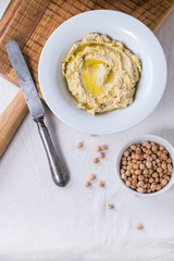 Homemade hummus
