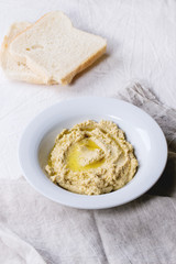 Homemade hummus