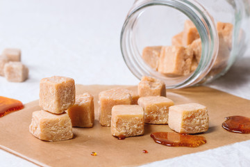 Fudge in jar