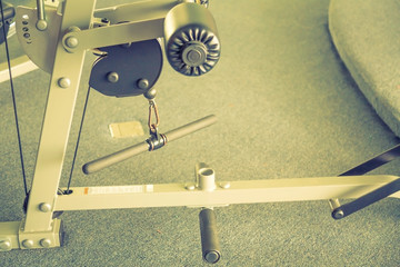 Fitness center with traineger equipments
