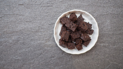 dark chocolate brownie