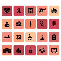 Medical icons. Hospital icon. Illustration. Vector. EPS 10