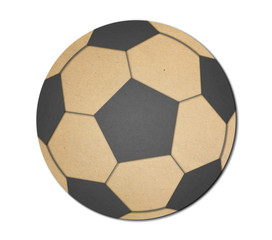 Ball on white background., Paper cut design.