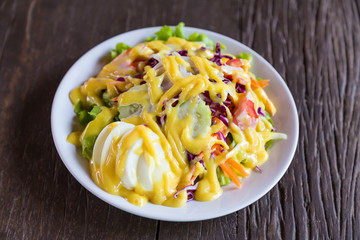 Fresh vegetable salad