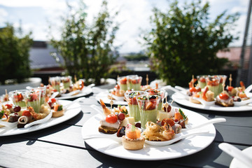 wedding snack, sweets, cakes and entertainments