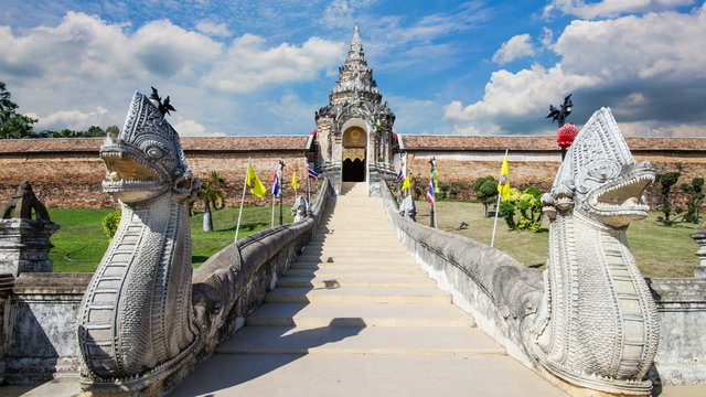 Pra That Lampang Luang, the famous ancient buddhist temple located in Lampang Province, Thailand