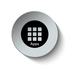 Mobile apps icon. Application for smart phone icon. Function ico