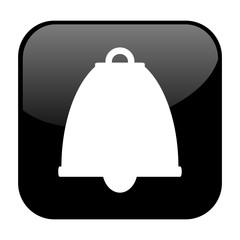 Schwarzer Button Glocke