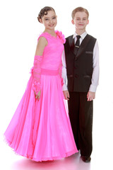 Fototapeta premium beautiful couple dance