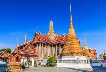 Fotobehang Wat Phra Kaew or Temple of the Emerald Buddha in Bangkok of Thailand © Photo Gallery