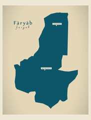 Modern Map - Faryab AF