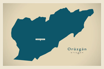 Modern Map - Oruzgan AF