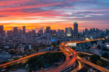 Fototapeta na wymiar skyline city thailand