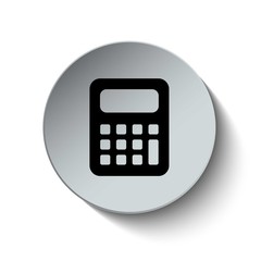 Calculator icon. Vector Illustration. Button. EPS10