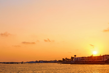 Obraz premium Sea sunset. Paphos Cyprus
