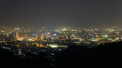 Night scene of Kofu city, Yamanashi, Japan