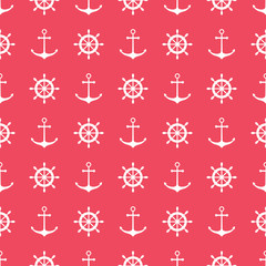 Fototapeta na wymiar Seamless nautical pattern