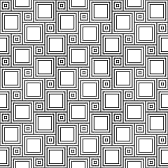 Vector modern seamless geometry pattern squares, , black and white abstract geometric background,wallpaper print,  monochrome retro texture, hipster fashion design