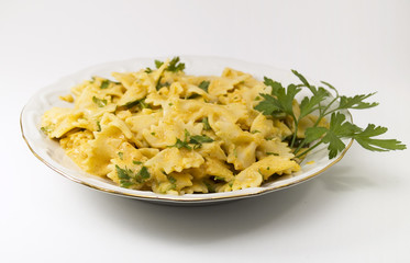 Pasta Collection - Farfalle with white fish souce