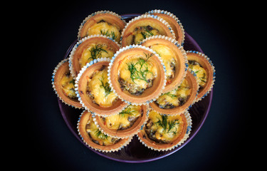 tarts on a plate