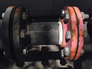 Old water valve with rust
