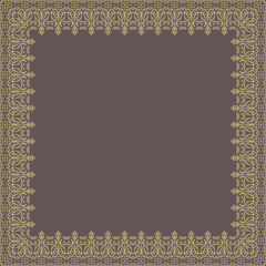 Floral  Quadratic Frame