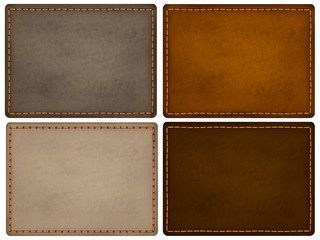 Leather texture labels